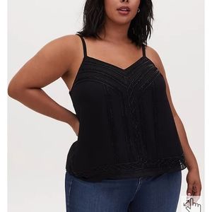 Torrid chiffon beaded cami